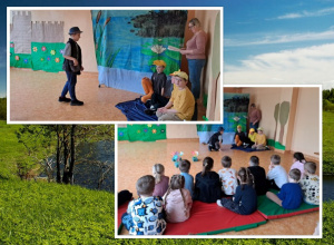 Przedstawienie dla Przedszkolaków w wykonaniu uczniów klasy 3b.