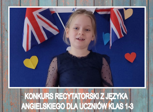 Konkurs recytatorski z języka angielskiego dla uczniów klas 1-3.