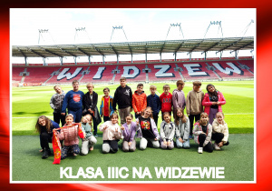 Klasa 3c na stadionie Widzewa.