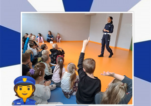 Pani Policjantka w klasie 1a i 1b.