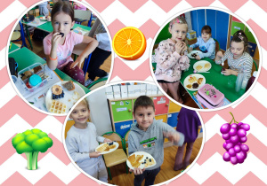 Zdrowe śniadanie w klasie 1b.