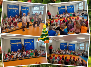 Kolędowanie w klasach I-III.