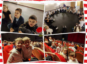 Klasa 1b w Teatrze Arlekin.