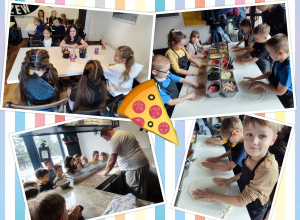 Klasa 1b w pizzerii Stacja Widzew.