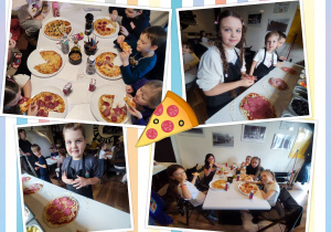 Klasa 1b w pizzerii Stacja Widzew.