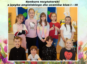 Konkurs recytatorski z języka angielskiego dla uczniów klas I – III.