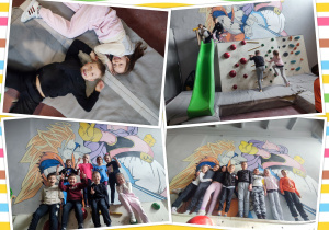 Klasa 1b klasy w Spot Boulder Caffe.