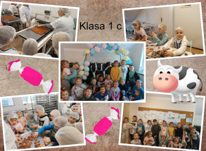 Klasa 1b i c w Fabryce Krówek.